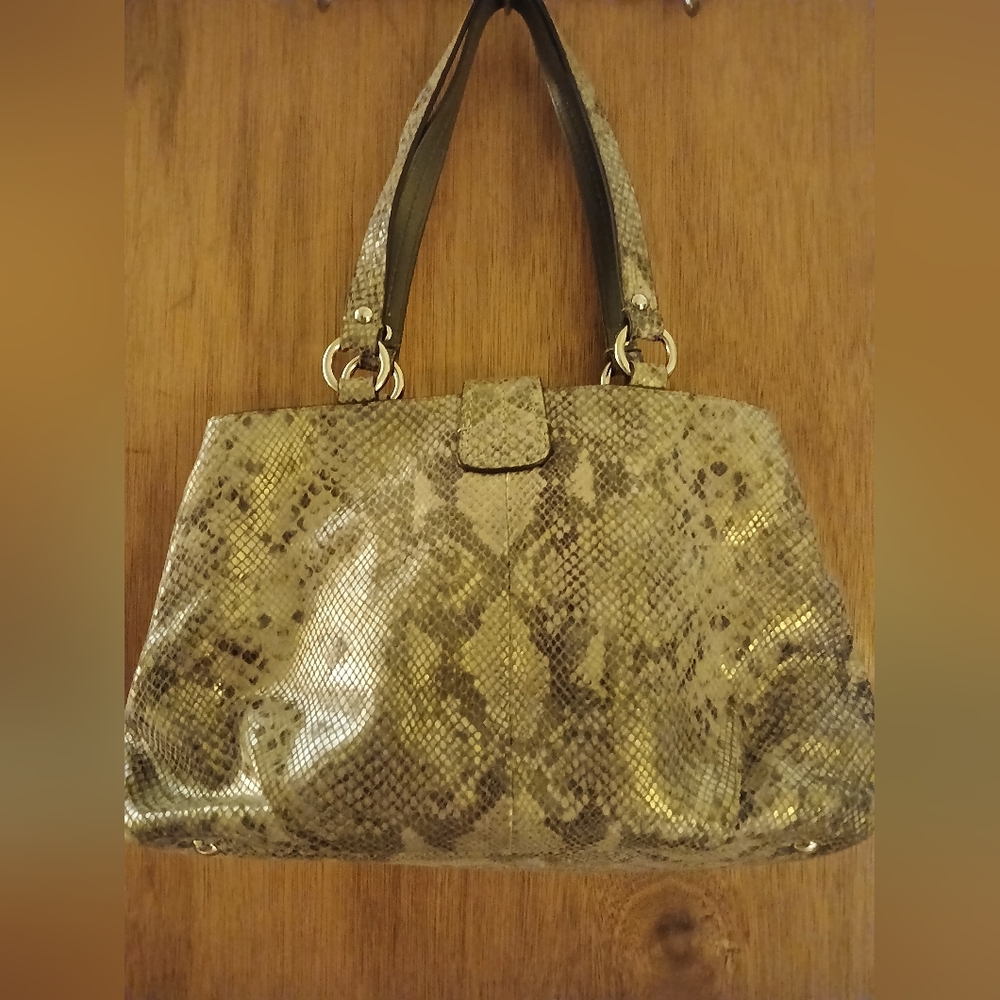 Coach Limited Python Hand Bag year 2012 perfect condition VINTAGE RARE - Picture 3 of 13
